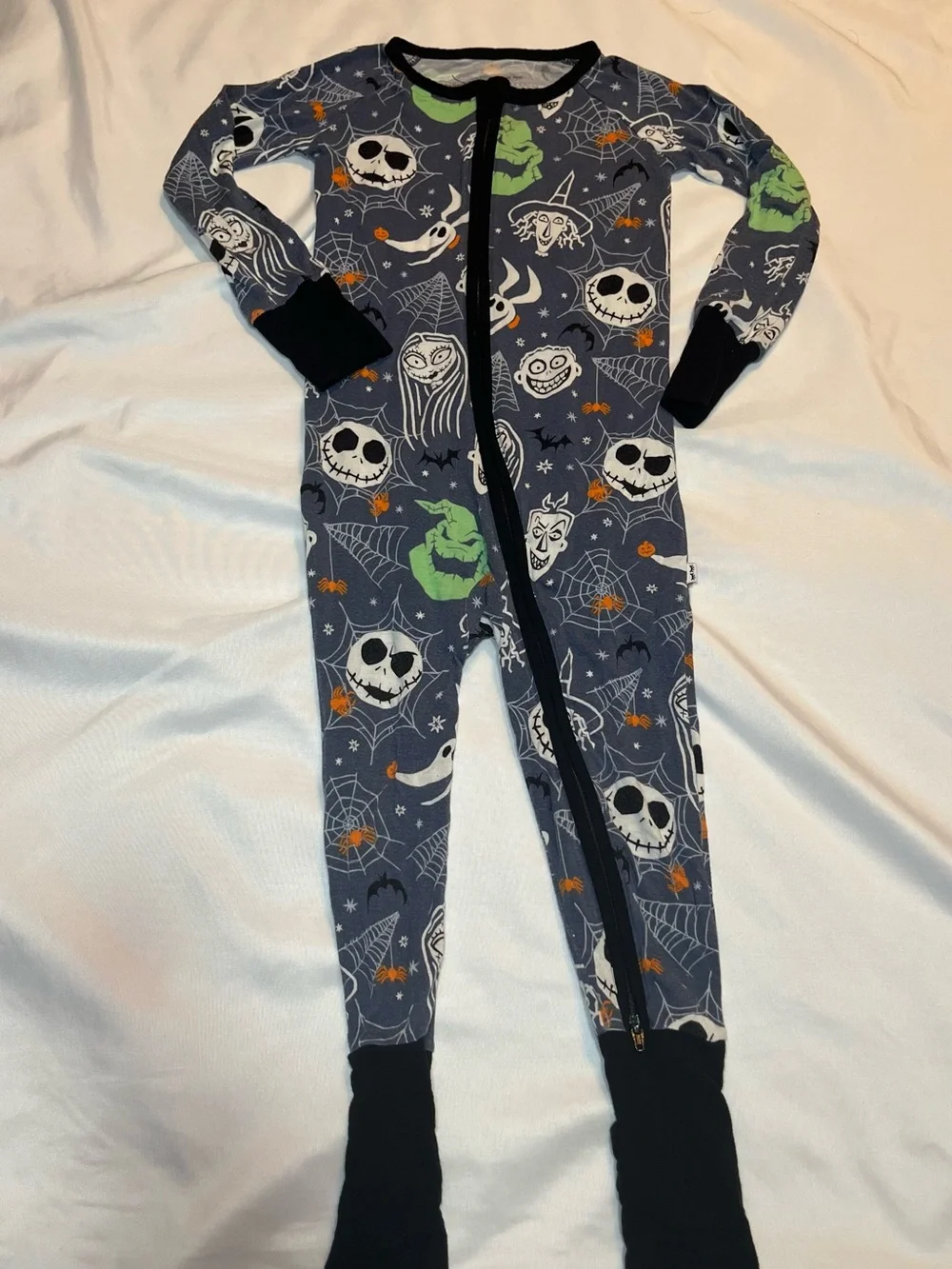 Little Sleepies Disney The Nightmare Before Christmas Bamboo Zippy Pajamas 2T